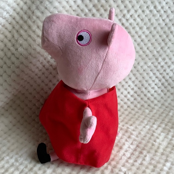 Talking Peppa Pig Plush Stuffed Animal Toy Embroidered Eyes - Picture 7 of 15